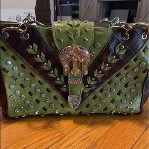Western rhinestone stud purse